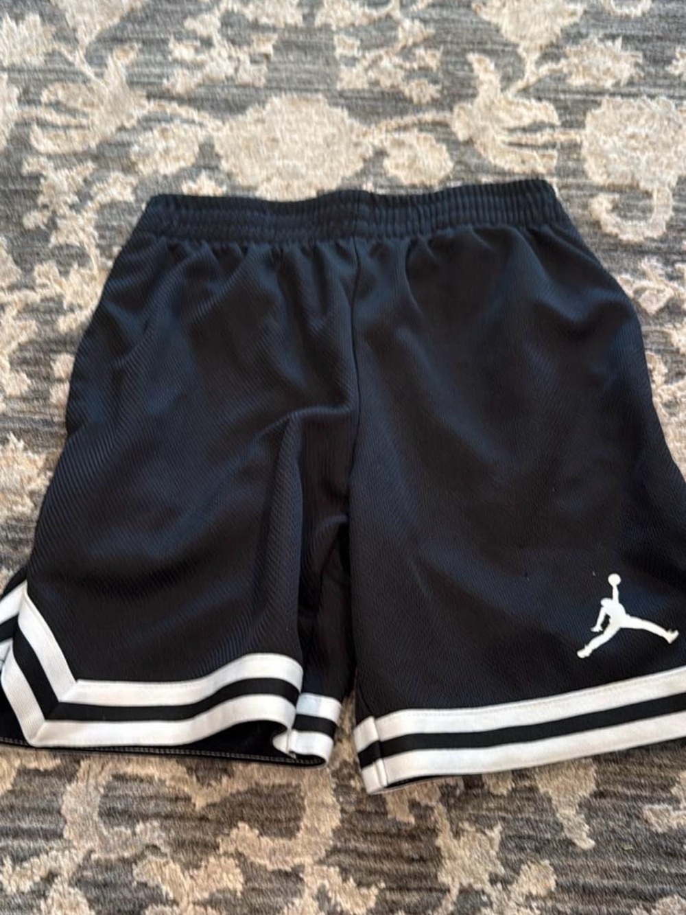 Nike Jordan Black and White Mesh Kids Shorts